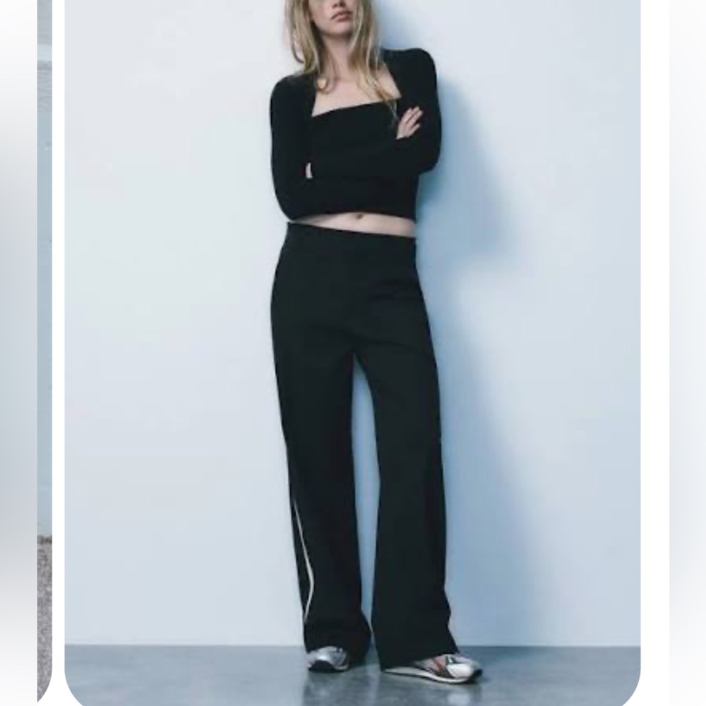 ZARA PINSTRIPE BOXER PANT S
